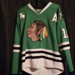 Green Blackhawks jersey